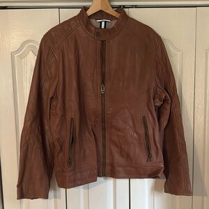 Cole Haan Men’s Brown Leather Jacket